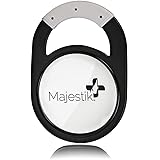 Shatterproof Unbreakable Hand Mirror - Handheld Mirror with Anti-Slip Silicone Handle Grip in Black