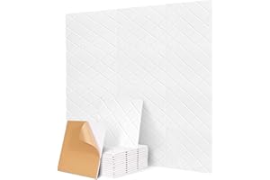 PAAUZOENG Placas acústicas cuadradas autoadhesivas, 12 unidades, absorbentes acústicos de alta densidad para paredes, techos, madera y puertas, paneles acústicos, paneles acústicos, paneles acústicos