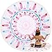Produktbild Mandala Round Beach Handtuch mit Quasten,Oummit Super Soft Microfiber Roundie Beach Throw Tapisserie-EXTRA LARGE, saugfähige & kompakte Decke Matte Pefect für Yoga Swim Pilates Camping Reisen. (Color 2)