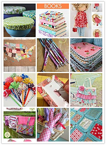 7Pcs Baumwollstoff Patchwork Stoffe DIY Gewebe Quadrate Baumwolltuch Stoffpaket zum Nähen mit vielfältiges Muster 50x50cm Hellblau - 6