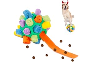 Jetisva Snuffle Ball for Dogs Foraging,Interactive Dog Toys,Dog Enrichment Toy,Soft Dog Treat Ball Dispenser,Dog Puzzle Toy,Dog Brain Stimulating Toys for Small Pet Puppy Intellectual Training