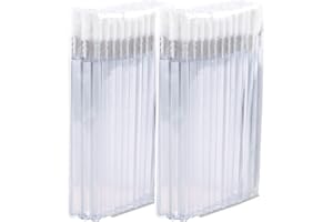 P-BEAUTY COSMETIC ACCESSORIES Varillas de limpieza de microfibra, para extensión de pestañas, pincel de labios, cepillo de labios, sin pelusas, transparente, 50 - 500 unidades (100)