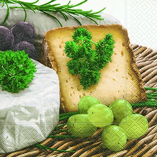 Preisvergleich Produktbild Motivserviette 33x33cm Käse