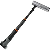 SKS GERMANY SUPERSHORT Minipumpe für Fahrräder (Fahrradpumpe mit Teleskopfunktion, abnehmbares Aluminiumrohr und ergonomische