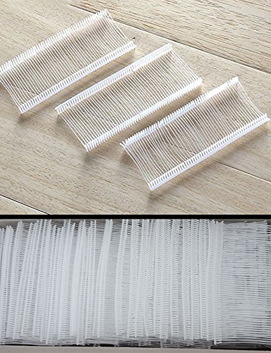 Preisvergleich Produktbild 5000 Heftfäden Standard 50mm für Heftpistole Etikettierpistole Etikettiermaschine Etiketten Preis Marke Tags Kleidung Socken Hüte Fashion DIKETE (weiß)