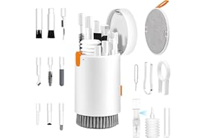 ETOFIXEE Tastatur Reinigungsset, 20 in 1 Keyboard Cleaning Brush Kit, Screen Cleaner Kit Handy, Keyboard Cleaner, Laptop Cleaner für Kopfhörer, Handys, Tablets, Computer, PC-Monitore, Kameras