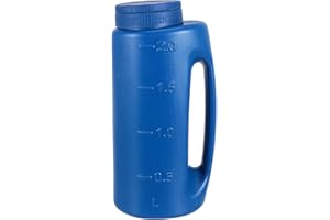 LATRAT Handstreuer Salzstreuer Saatgutstreuer Kleinstreuer mit verstellbare Lochgröße für Samen Dünger Salz, mit Verstellbarer Lochgröße 2 Liter für Saatgut Düngemittel Splitt Erdnahrung