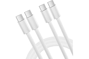 OFUCA USB C Charger Cable,2-PACK 6FT/1.8M USB C to USB C Cable,60W Fast Charging Braided USBC Phone Charger for iPhone 17 16 15 Pro,MacBook iPad Pro Air,Samsung S25 S24 S23,Google Pixel etc