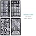 Ejiubas Modern & Geometry Style Stamping Plate Nail Art Image Plate Nail Stamp Collection - Pack of 2 Pcs