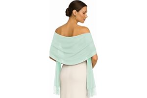 SHAWL FACTORY Ladies Scarf Pashmina Shawls and Wraps for Women Wedding Shawl for Evening Dresses Winter Warm