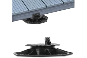 Vkechh Stelzlager Höhenverstellbar, 40 Stück Stellfüße Terrassenlager 18-30mm, Stelzlager Plattenlager für Terrassenplatten, Terrassendielen Unterkonstruktion, WPC