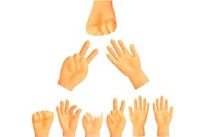 EKKONG Manos Pequeñas, Marionetas de Dedo, Manos Pequeñas de Broma, Mini Marionetas, 6 Piezas, Juguetes para Gatos de Masaje, Halloween Fiesta de Navidad Favor Juguetes Juego, Manos Pequeñas de Broma