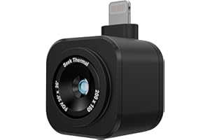 Seek Thermal - Cámara térmica Nano 200 para Apple iOS con conector Lightning, cámara térmica de iPhone, alta resolución de 200 x 150, frecuencia de fotograma de imágenes de 25 Hz, rango de temperatura