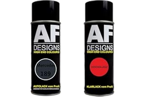 Alex Flittner Designs Lot de bombes aérosol compatible avec Mercedes Benz 189 Noir émeraude 400 ml
