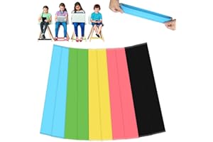 Bmliingchau 10 Stück Stuhlbänder für Kinder, Bunte Stuhlzappelbänder, Sensorische Stuhlbänder für Kinder ADHS Hilfsmittel mit Sensorischem ADHS und Autismus, Klassenzimmer, Hause, Yoga