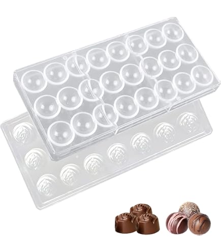 Ibili Pflanztopf Backform Conico - Halbrunde Pralinenform, Polycarbonat, 30 X 14 X 2 Cm