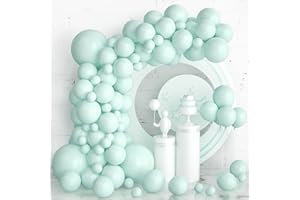 OUSUGA Globos Azul Teal, 105 Piezas Kit de Guirnalda de Globos Azul Turquesa Globo de Azul Teal Globo Verde Azulado de 5 10 12 18 Pulgadas para Cumpleaños Bautizo Decoración de Fiesta de Boda