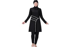 GladThink Frauen Muslime Swimwear Traditional Burkini Modest überdimensional Badeanzug
