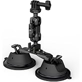 SMALLRIG Suction Cup Mount für GoPro, zur Windschutzscheibe & Autofenster, SaugnapfHalterung für Sony DSLR, leichte Kameras, 