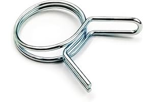 DOJA Barcelona | Morsetti per Tubi | 10mm | Pack 25 | Fascette Stringitubo Acciaio Zincato | Fascetta Stringitubo Senza Viti | Fascette Metalliche Stringitubo Regolabili | Morsetto Fissaggio Tubi