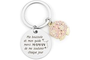 BOMEON Cadeau Maman, Porte Clef Maman, Cadeau Fete Des Meres, Cadeau Anniversaire Maman, Cadeau Pour Maman, Idee Cadeau Maman, Cadeau Future Maman, Cadeau Personnalisé Maman, Cadeau Maman Noel