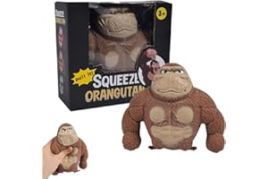 LUFEIS Stretchy Monkey Toy, Stress Relief Gorilla Toy, Fidget Stretch Monkey Toy, Decompress Gorilla Toy for Kids and Adults, Anti-stress Squeeze Orangutan Animals Toys for Party Favors, Birthday Gift