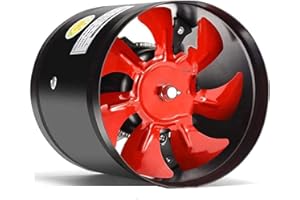 UZIAH Aspiratore per Camino Potente Aspiratore Commerciale Ventilatore di Scarico Rotondo Cappa da Cucina Condotto Domestico