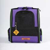 BRAVE PAWS YIKANABİLİR KEDİ VE K&Ouml;PEK &Ccedil;ANTASI PLASTİK FİLELİ PİRAMİT MODEL MOR