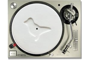 IDYD Dove White Pill/Rave Turntable slipmats - high quality - brand new (PAIR) (12inch)