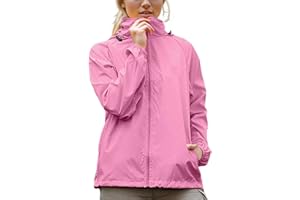 RUITOTP Homme Veste de pluie légère et imperméable pour femme coupe-vent fine pliable pour les voyages et le vélo Plein air Voyage Course à pied Randonnée