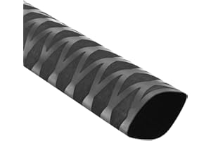 DMiotech Heat Shrink Sleeve Wrap Tubing x Tube Tubing for Fishing Rod Grips and Other Grips, Non Slip - Insulation - Waterproof 40'' Lengths, Dia 40mm Black