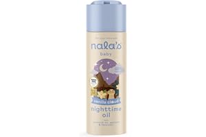 Nala's Baby Nighttime Oil Vanilla Cloud | Award-winning |99% Natural | Paediatrician-approved | Shea Butter, Cocoa Butter and Camomile | Vegan | 200ml | Nalas Baby