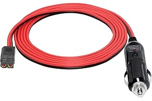 SinLoon Cigarette Lighter Cable to XT60 2M Cigarette Lighter Plug to XT60 Female Car Power Inverter Tire Inflator Air Pump