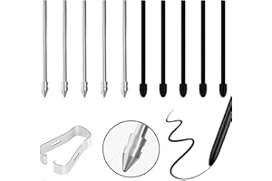 XIFLLIFE Pen Tips Replacement for Kindle Scribe Pen 10PCS, Nibs Compatible with Premium Remarkable 1/2 Plus Digital 4096 Levels with Folder(No Worn Out 5 Titanium Nibs and 5 Felt Tips)