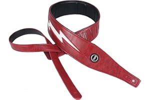 YUEKO Cool Lightning Pattern/Flame Correa para guitarra eléctrica/bajo