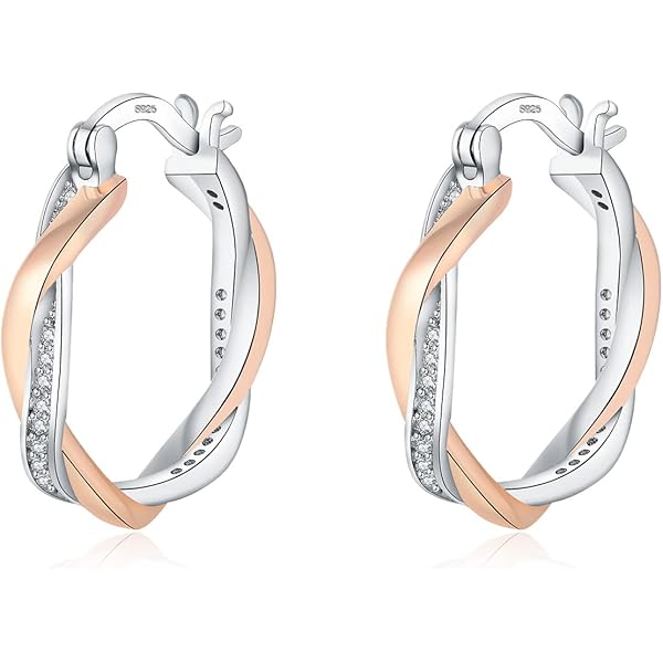 HEEYA Orecchini a cerchio da donna in argento Sterling 925 | FindTheDeal