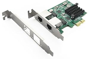 ‎10GTEK 10Gtek® 100M/1000M/2.5G NIC Netzwerkkarte, Dual RJ-45 Port, mit Realtek RTL8125BG Controller, Support Windows/Windows Server/Linux/Ubuntu/Centos/Vmware