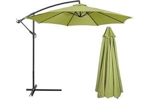 AUPSU Umbrella Replacement Parasol Canopy, Patio Replacement Parasol Cover Umbrella Cover for Garden Yard Patio Deck (Roof Canopy Only)