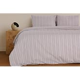 Sleeptown Keten G&ouml;r&uuml;n&uuml;ml&uuml; Arm&uuml;rl&uuml; Pamuk Nevresim Takımı Gri-Bej 200x220 &Ccedil;ift Kişilik Bej