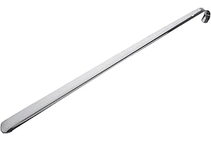 ‎WENKO WENKO Łyżka do butów bardzo długa, stal nierdzewna, 58,5 x 4,2 x 3,8 cm, srebrna błyszcząca