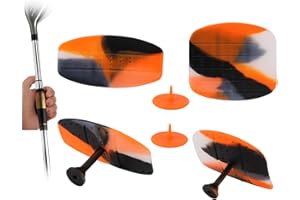 Lyreh 2pcs Aide au Swing de Golf, Coussinets d'Entraînement pour Clubs de Golf en Silicone Antidérapante Accessoire d'Entraînement au Swing pour Golfeurs Tous Niveaux