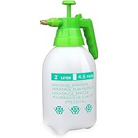 VOXON Drucksprühgerät 2 Liter, Premium Drucksprüher mit Verstellbarer Düse für Bewässerungsblumen und Haushaltsreinigung