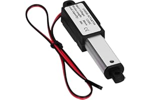 BEWINNER Mini Attuatore Lineare Elettrico Corsa 30 Mm, 12 Volt DC IP54 Attuatore di Movimento Impermeabile per Divano Massaggio Poltrona Reclinabile TV Tavolo Armadio Finestra Ascensore (Spinta 60N Velocità