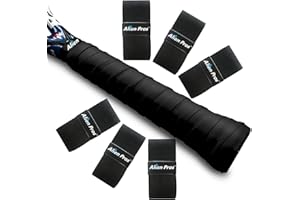 ‎ALIEN PROS Alien Pros Tennis Griffband (6/12/60 Griffe) - Vorgeschnittenes Tennis Griffband für ein leichtes Griffgefühl - Tennis Overgrip Griffband Tennisschläger - Bekleben Sie Ihren Schläger für höchste Leistungen (6/12/60 Griffe)