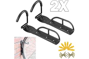 TMZ 2X STEEL BICYCLE STORAGE WALL MOUNTED MOUNT HOOK RACK HOLDER HANGER STAND