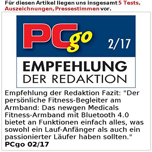 newgen medicals Bluetooth-4.0-Fitness-Armband FBT-25 m. Nachrichtenanzeige, OLED, IP67 - 6