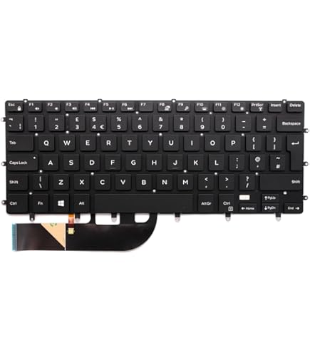 Repose-poignets Avec Clavier AZERTY Français Rétroéclairé Pour Dell XPS 9500/9510/9520/9530
