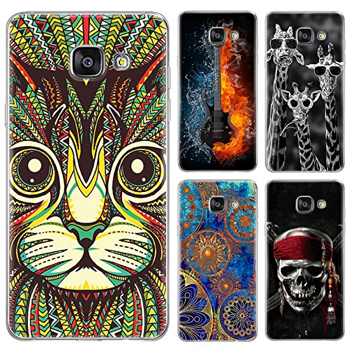 Funda Samsung Galaxy A5 2017  DeepELE Dibujo Amigable Medio Ambiente TPU Suave Shakeproof Protectora Carcasa Patr  n Encantador