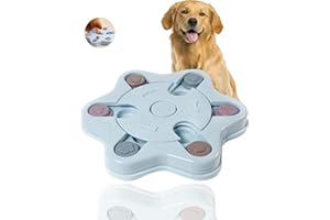FOUVIN Juguetes Inteligencia para Perros, Comedero Puzzle para Perros y Gato Comida Húmeda y Seca, Juego de Puzle para Perros con Antideslizante para Perros Mejora de IQ, Juguete de Alimentación Lenta