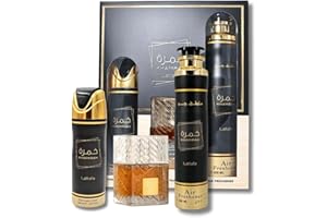 ALAFFAN Khamrah Gift Set Eau de Parfum 100 ml + Perfumed Spray 200 ml + Air Freshener 300 ml
